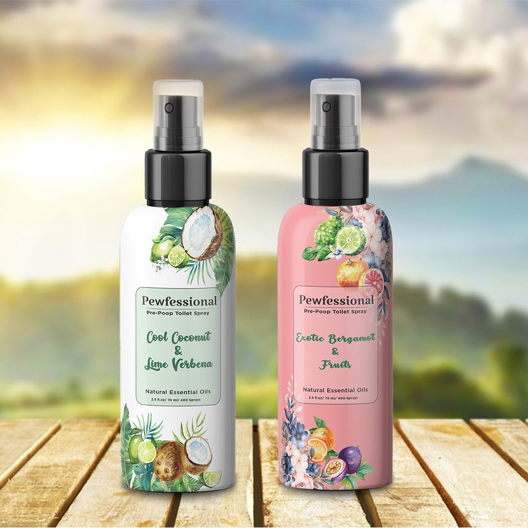 Poop Spray for toilet, Pre Poo Toilet Spray, Bathroom Odor Eliminator and Air Freshener, 2.5 Ounce 5 pack Travel Size